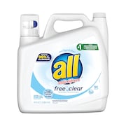 All Ultra Free Clear Liquid Detergent, Unscented, 141 oz Bottle, PK4 46159